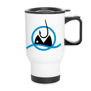 Pêche - Tasse isotherme avec poignée - blanc - Devant