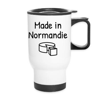 Normandie / Normand / Normande / France/ Normandy - Thermal mug with handle - white - Front