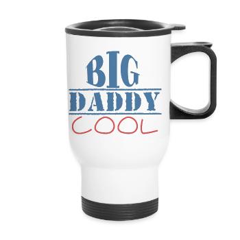 big DADDY COOL - Thermal mug with handle - white - Front