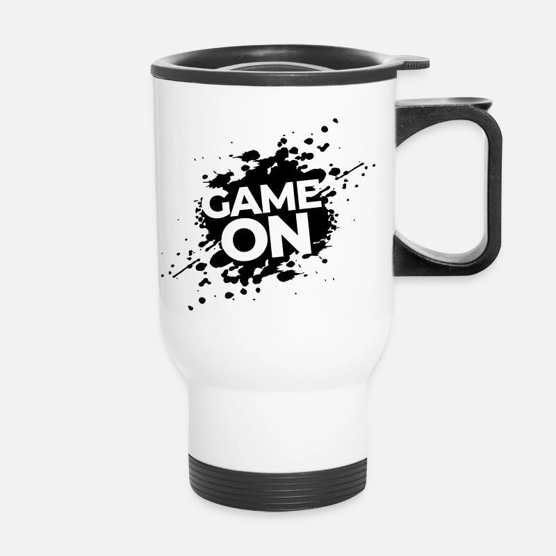 Game On Splash - Thermal mug with handle - white