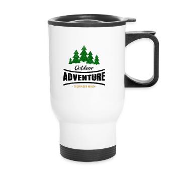 Outdoor adventure Thüringer Wald - Tasse isotherme avec poignée - blanc - Devant