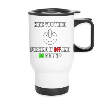 Informaticien Informaticien Programmeur informatique - Tasse isotherme avec poignée - blanc - Devant