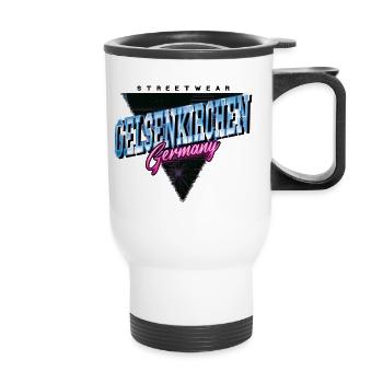 Gelsenkirchen Germany City Vintage Retro - Thermal mug with handle - white - Front