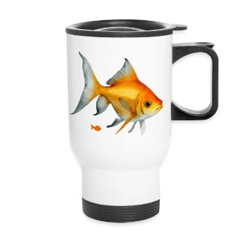Goldfish - Thermal mug with handle - white - Front