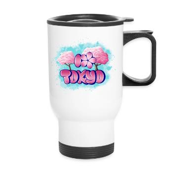 Cherry blossom in Tokyo - Thermal mug with handle - white - Front