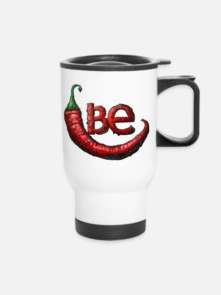 be Chilli - Thermobecher mit Tragegriff - Weiß