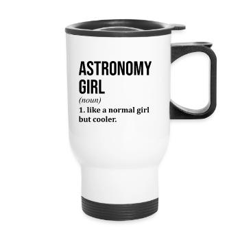 astronomie - Tasse isotherme avec poignée - blanc - Devant