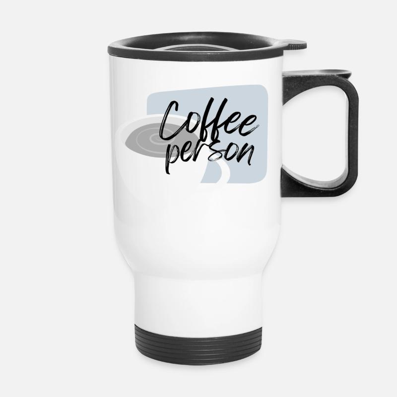 Coffeeperson - Thermal mug with handle - white