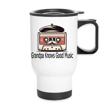 Années 80 - Tasse isotherme avec poignée - blanc - Devant