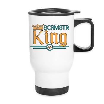 SCRMSTR Roi Scrum Master - Tasse isotherme avec poignée - blanc - Devant