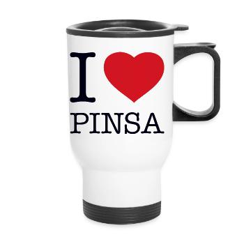 J’adore Pinsa - Tasse isotherme avec poignée - blanc - Devant