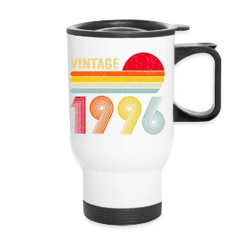 30e anniversaire du millésime 1996 - Tasse isotherme avec poignée - blanc - Devant