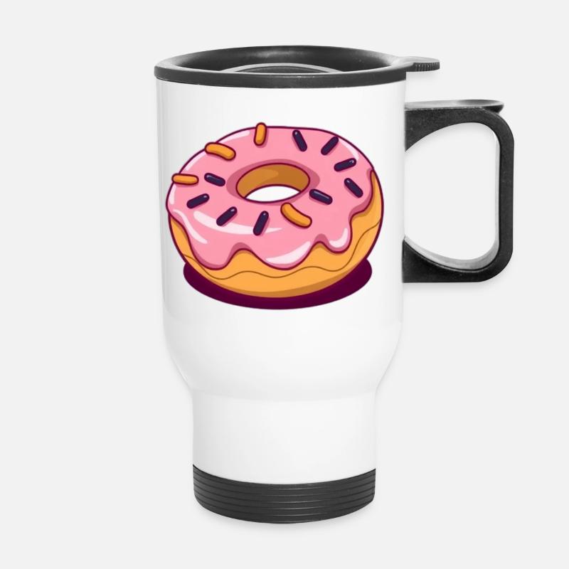 Donut baking - Thermal mug with handle - white