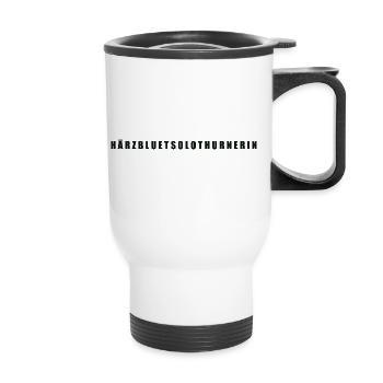 Härzbluetsolothurnerin Canton of Solothurn - Thermal mug with handle - white - Front