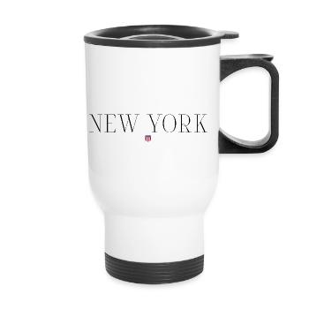 Meet me in New York - Thermobecher mit Tragegriff - Weiß - Vorne