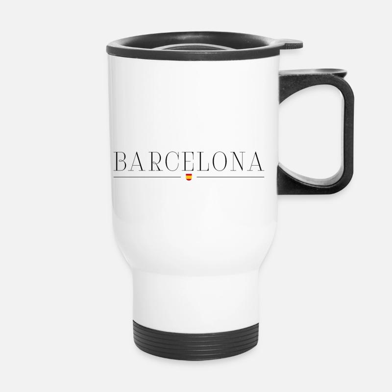 I love Barcelona - Thermal mug with handle - white