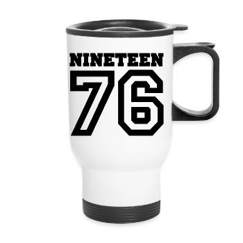 1976 - Thermal mug with handle - white - Front
