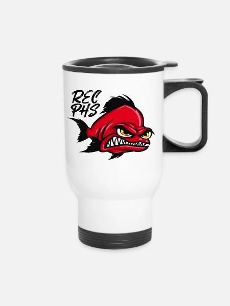 Rostocker Eishockey - Thermobecher mit Tragegriff - Weiß