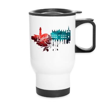 Horizon de Rostock - Tasse isotherme avec poignée - blanc - Devant
