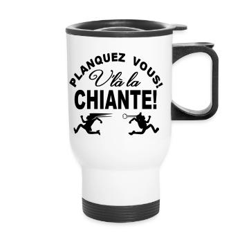 HUMOUR CASQUETTE PERSONNALISER - Tasse isotherme avec poignée - blanc - Devant