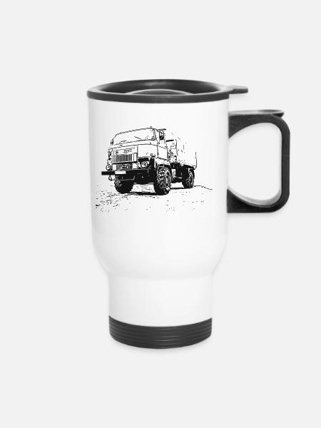 L60 LKW - Thermobecher mit Tragegriff - Weiß