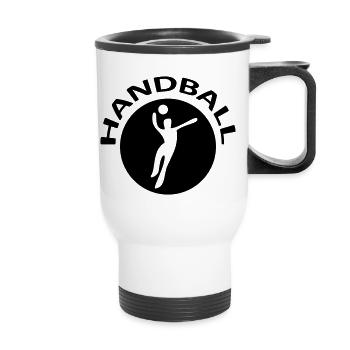 Handball - Tasse isotherme avec poignée - blanc - Devant