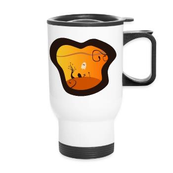 Halloween - Thermal mug with handle - white - Front