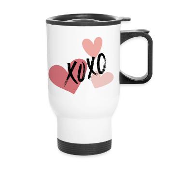 XOXO - Thermobecher mit Tragegriff - Weiß - Vorne