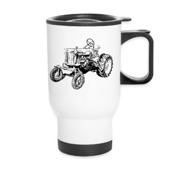 Farmall Cub - Thermobecher mit Tragegriff - Weiß - Vorne