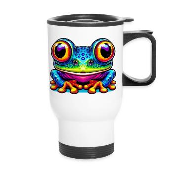 Frosch - Thermobecher mit Tragegriff - Weiß - Vorne