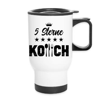 5 Star Chef - Thermal mug with handle - white - Front