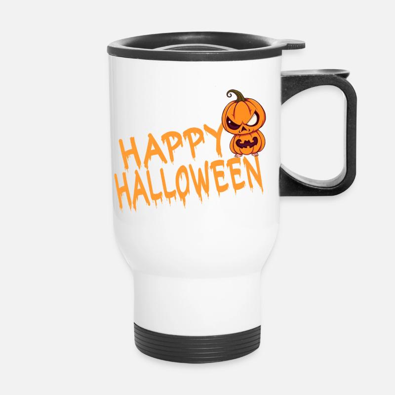 Happy Halloween - Thermal mug with handle - white