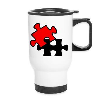 Wrong Part - Thermal mug with handle - white - Front