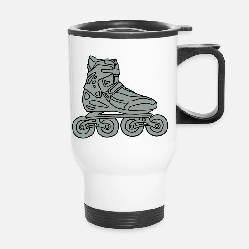 Roller en ligne 2 - Tasse isotherme avec poignée - blanc