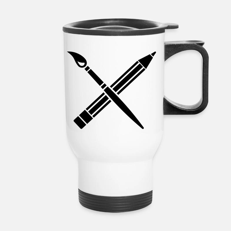Artist - Thermal mug with handle - white