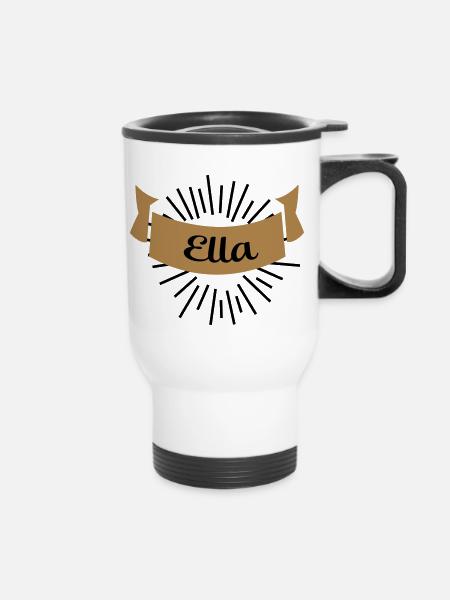 ella - Thermobecher mit Tragegriff - Weiß
