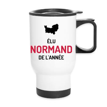 Normandie / Normand / Normande / France/ Normandy - Thermal mug with handle - white - Front