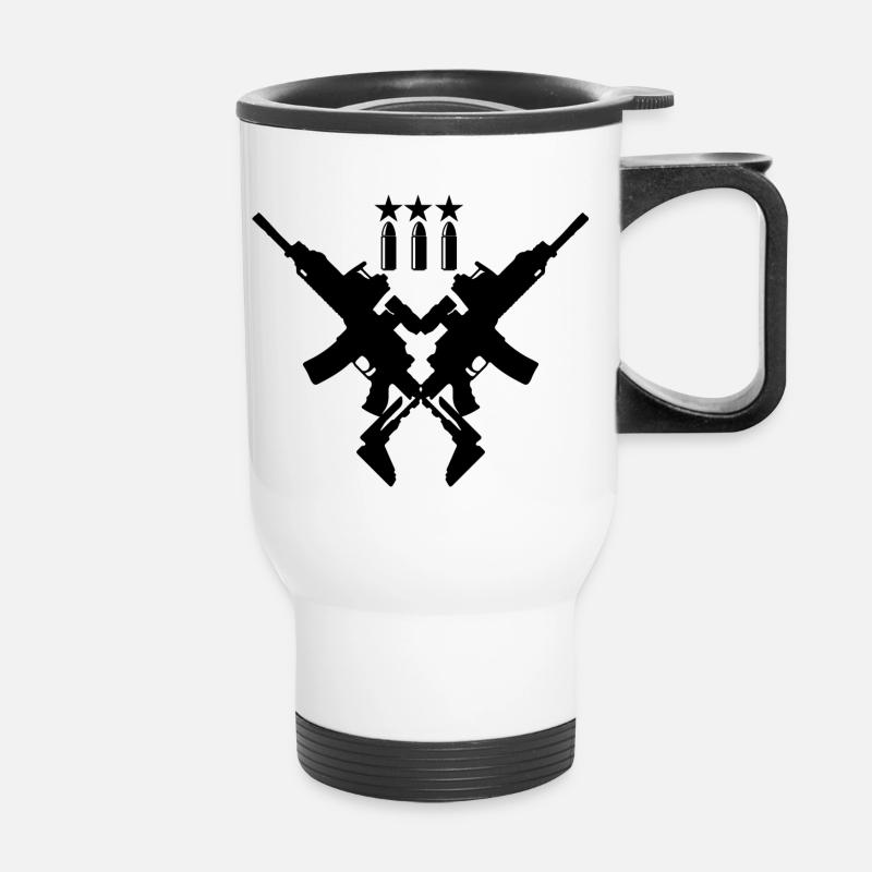 US Army - Bundeswehr - Thermal mug with handle - white