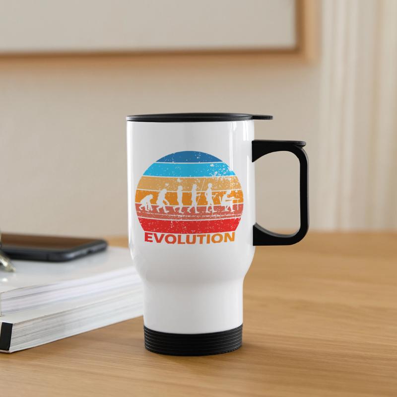 Evolution de l’informatique informatique Informatique Computer Science Computer Nerds Tasse isotherme avec poignée