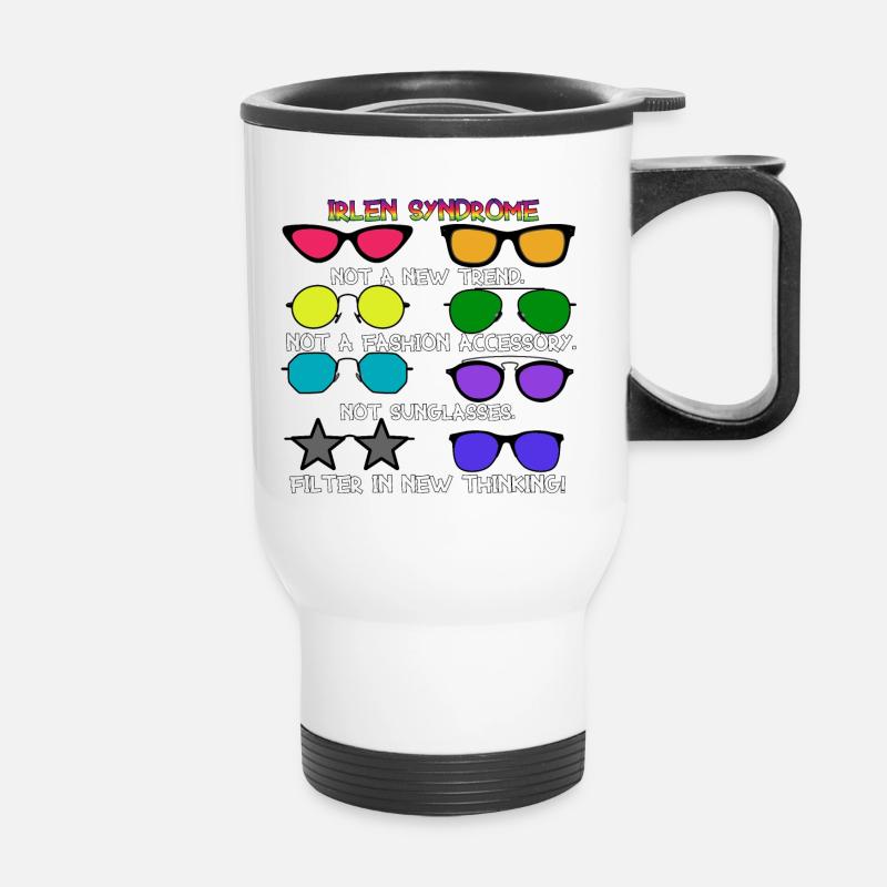 Irlen Syndrome Awareness - Thermal mug with handle - white