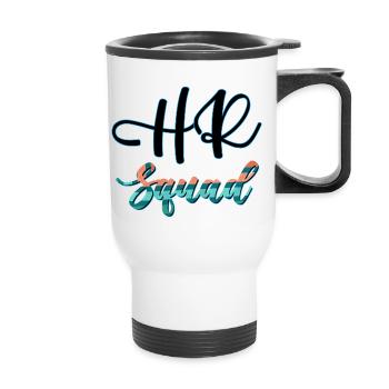 HR Squad Recruitment Specialist Human Resources - Thermal mug with handle - white - Front