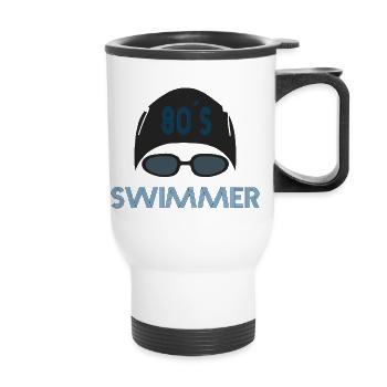 Swimmer - Thermal mug with handle - white - Front