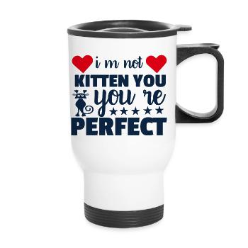 not perfect - Thermobecher mit Tragegriff - Weiß - Vorne