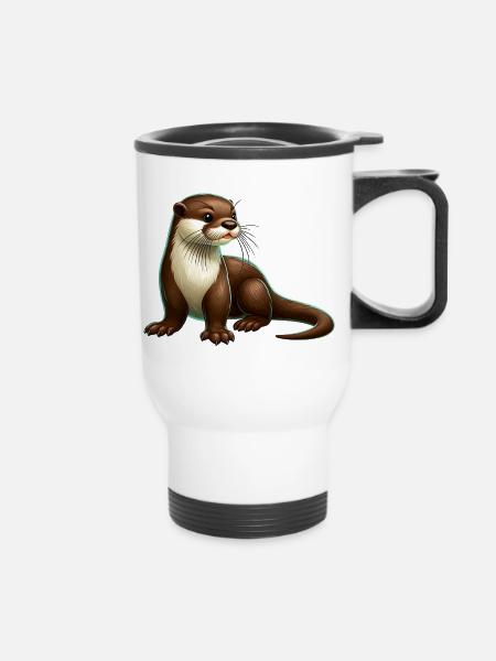 Otter - Thermobecher mit Tragegriff - Weiß