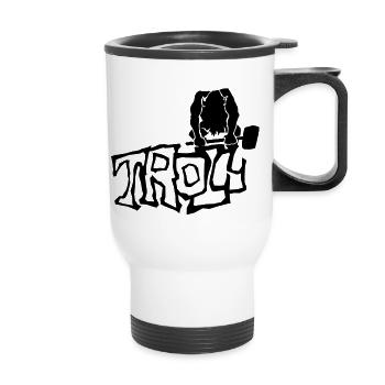 Troll - Thermobecher mit Tragegriff - Weiß - Vorne