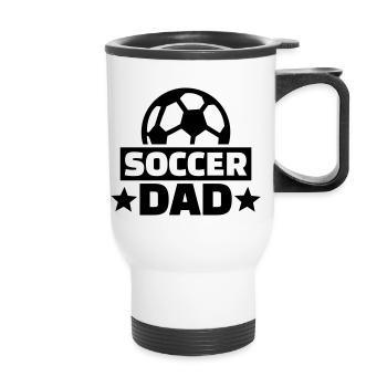 Soccer - Tasse isotherme avec poignée - blanc - Devant