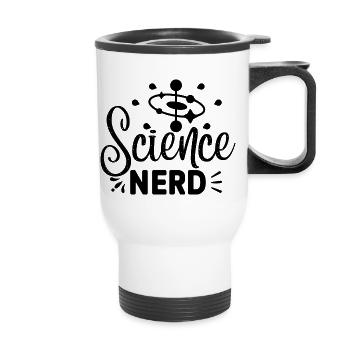 Science Nerd - Tasse isotherme avec poignée - blanc - Devant