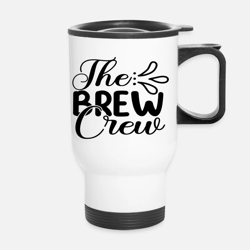 The Brew Crew - Thermal mug with handle - white