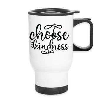 Choose Kindness - Thermal mug with handle - white - Front