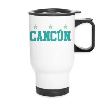 Cancun 2023 - Thermobecher mit Tragegriff - Weiß - Vorne